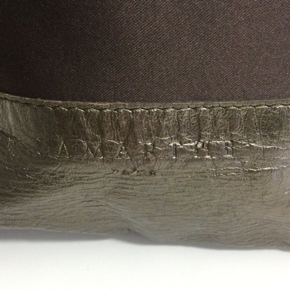 Lamarthe Mini Satin Canvas and Leather Tote - Picture 4 of 5